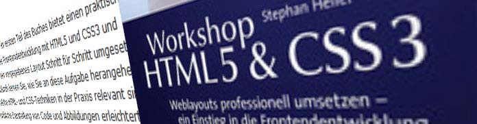 Über das Buch "Workshop HTML5 & CSS3"